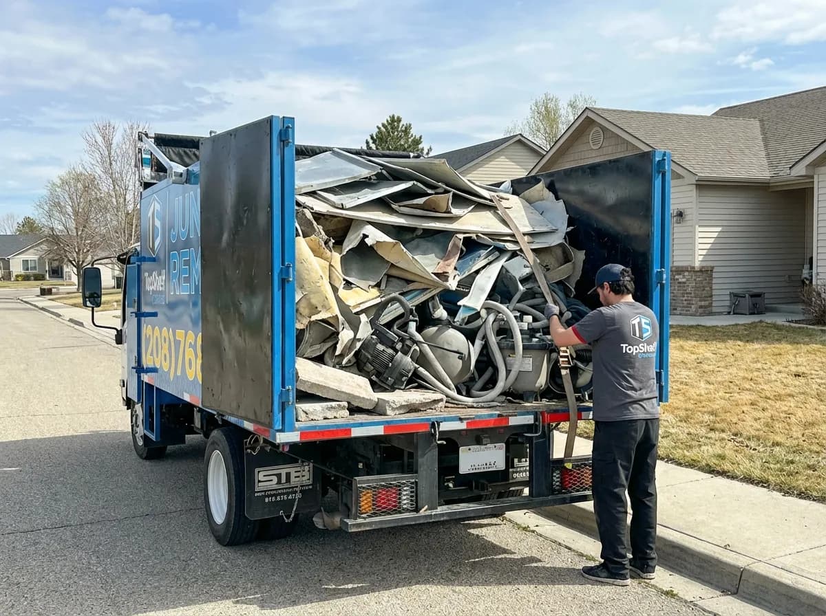 Top Shelf pool demolition job at a property in Kuna Idaho