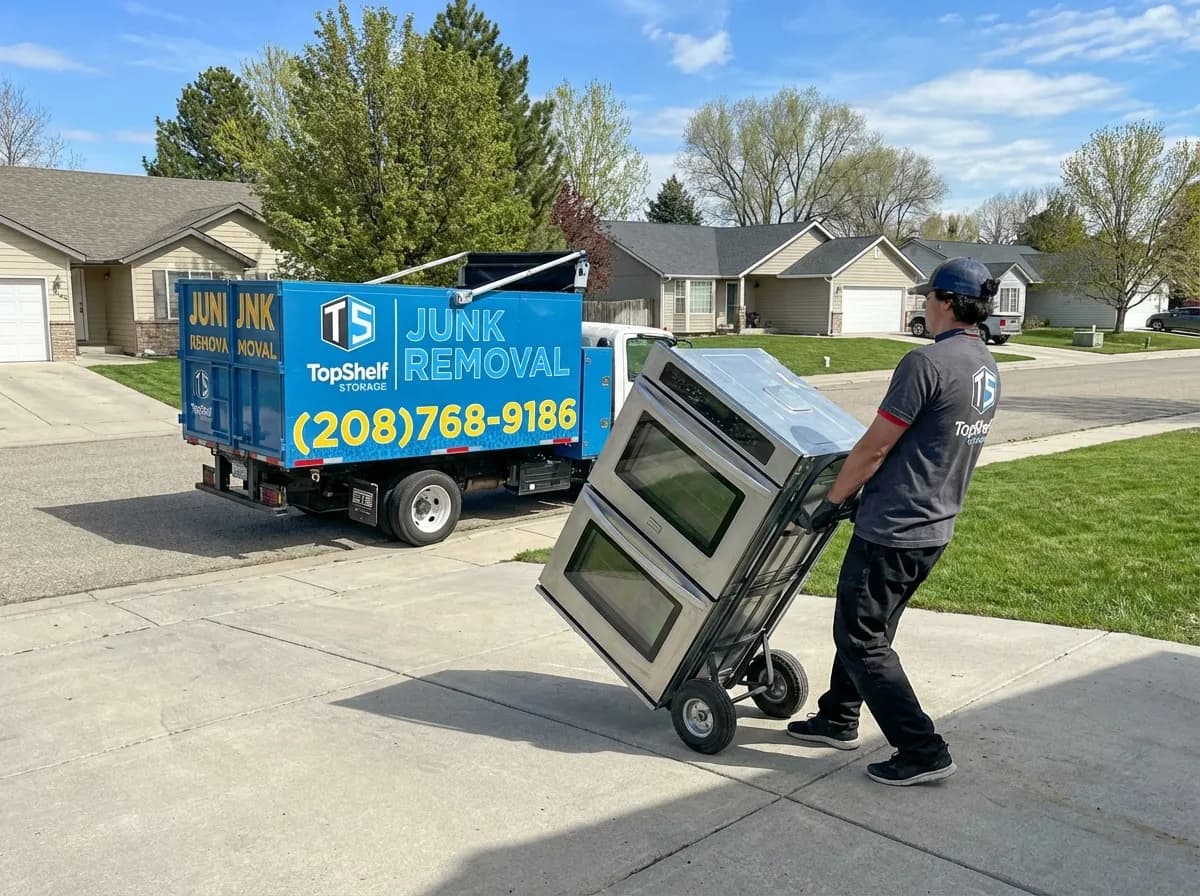 Top Shelf oven cleanout job at a property in Star Idaho