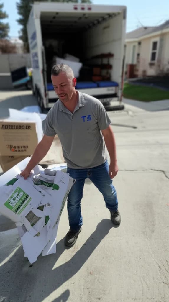 Professional crew loading bulk construction materials and dirt into a truck for removal in Boise Idaho