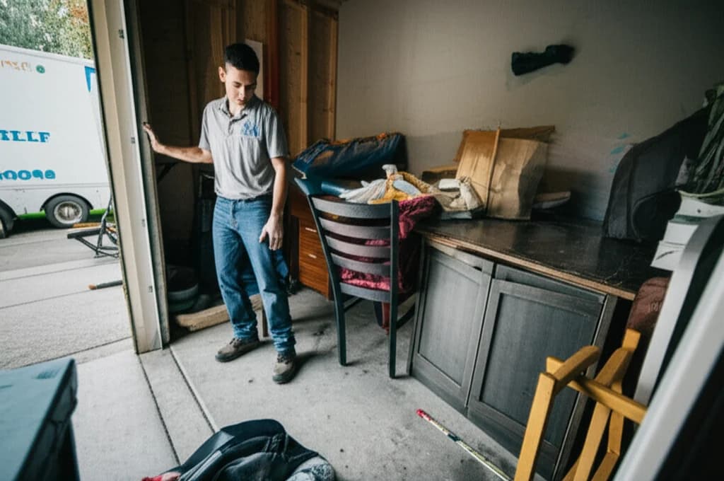 Professional crew clearing out a Boise home during house cleanout service