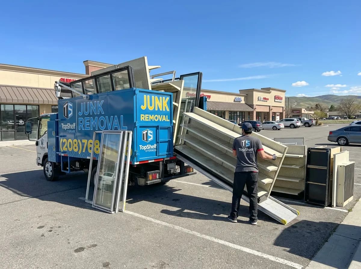 Top Shelf grocery store cleanout job at a property in Middleton Idaho