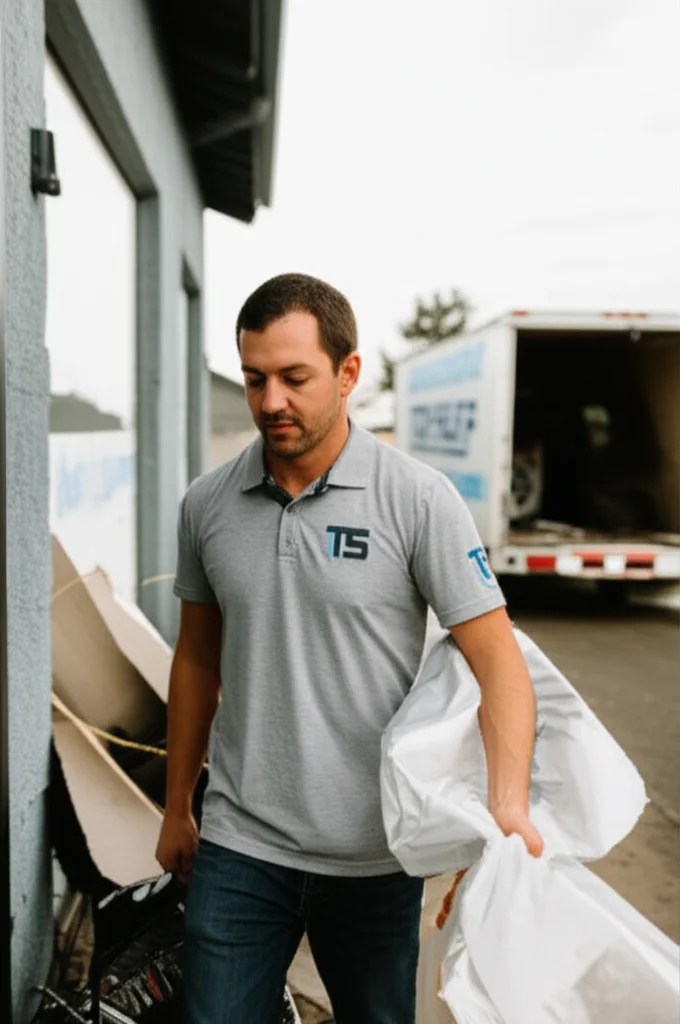 Professional crew removing debris from fire damage restoration project in Boise Idaho