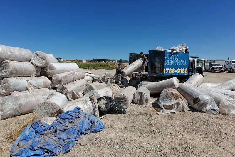 Commercial carpet roll removal by Top Shelf in Caldwell Idaho