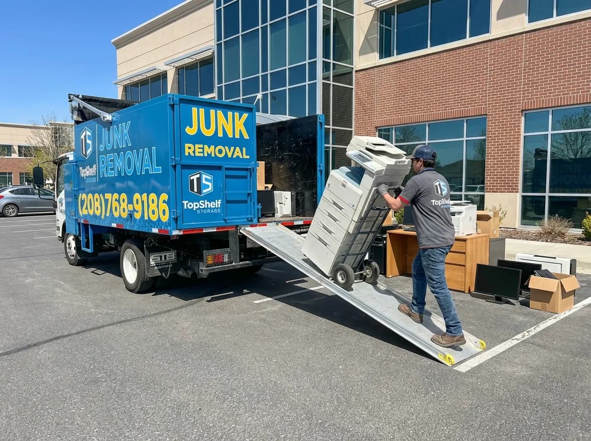 Top Shelf printer removal job at a residential property in Eagle Idaho