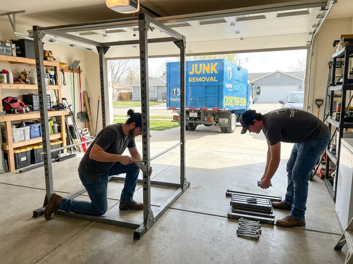 Top Shelf home gym removal job at a residential property in Garden City Idaho