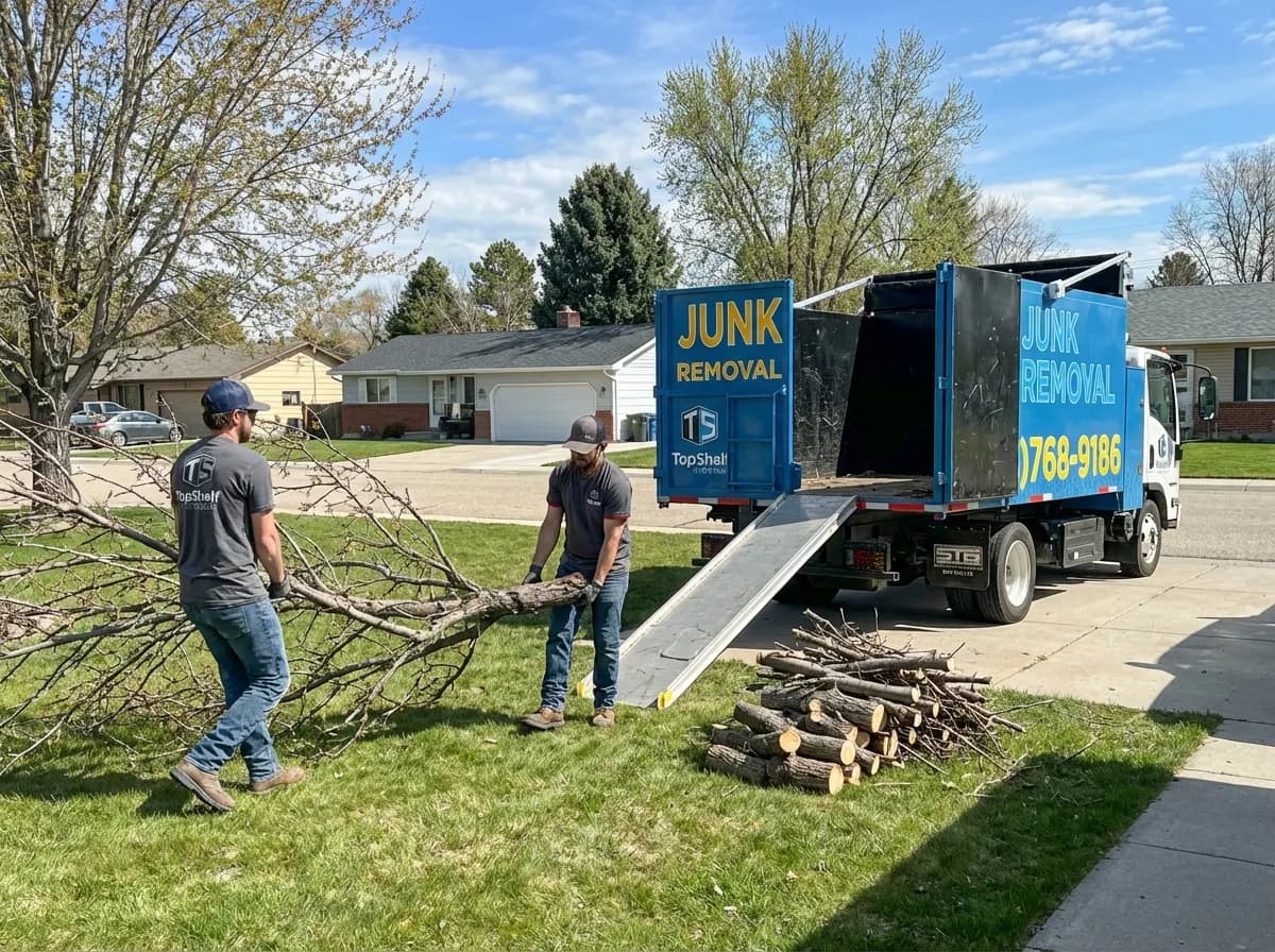 Top Shelf tree removal job at a residential property in Star Idaho